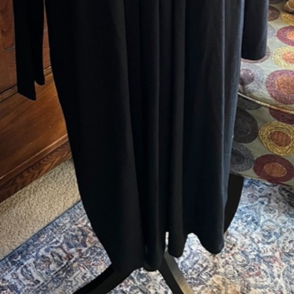 J. Jill Basic Black Pullover Midi Length Dress - image 5